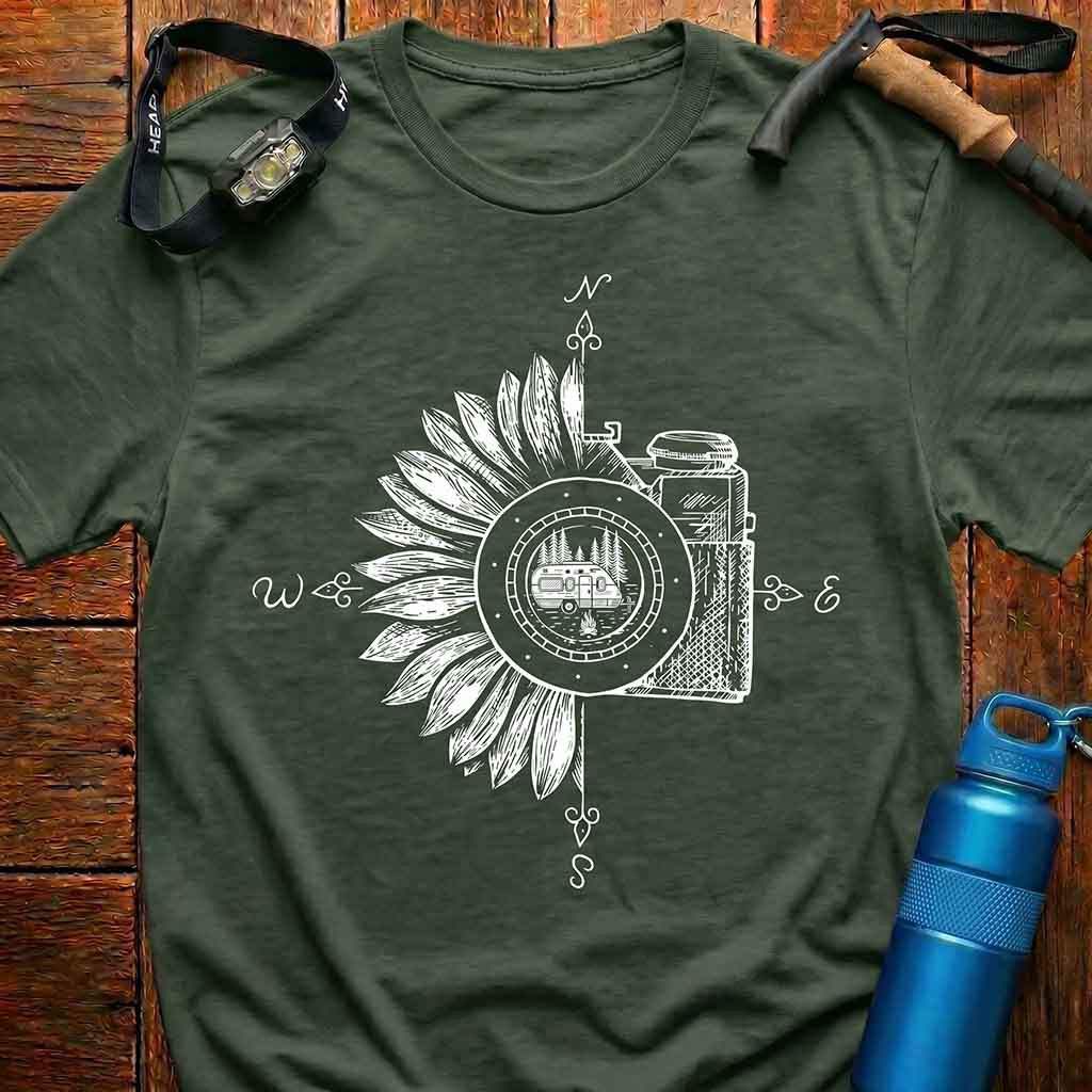 Camera Sunflower T-Shirt