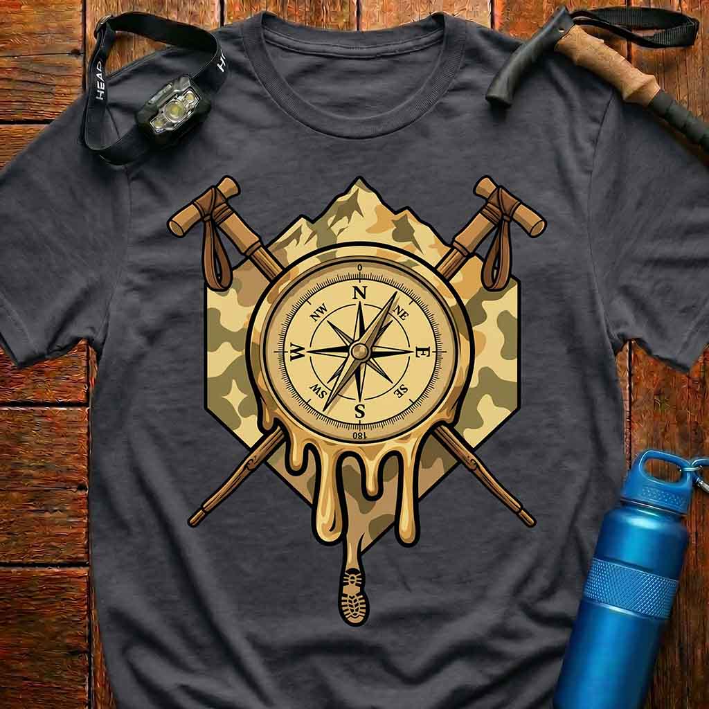 Camo Compass Adventure Seekers T-shirt