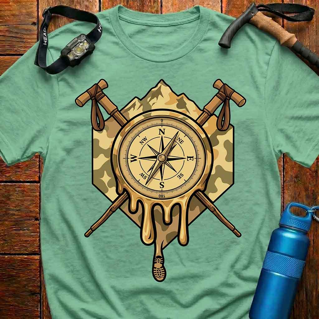 Camo Compass Adventure Seekers T-shirt