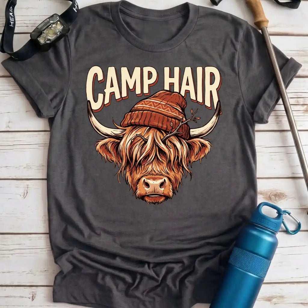 Camp Hair Highland Cow Tee