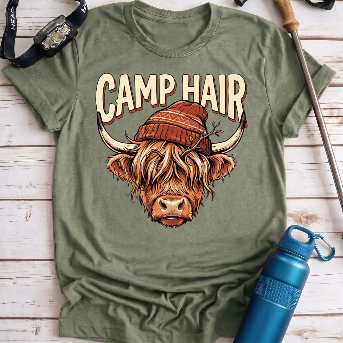 Camp Hair Highland Cow Tee