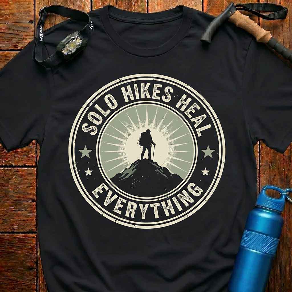 Empowering Solo Hikes Heal Everything T-Shirt