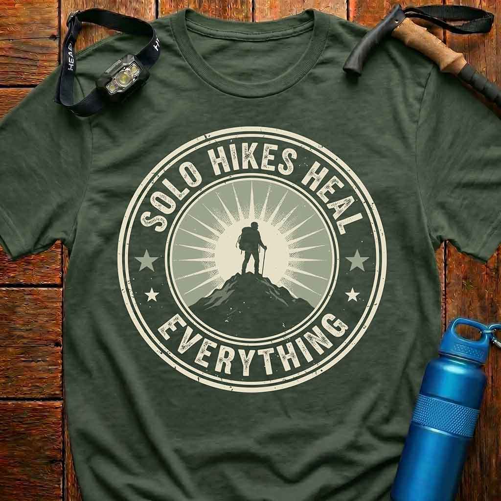 Empowering Solo Hikes Heal Everything T-Shirt