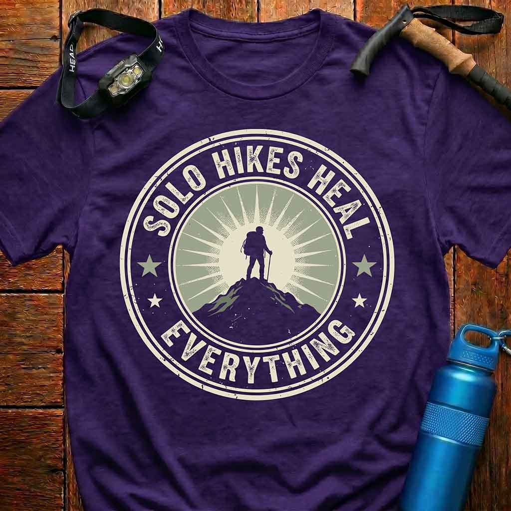 Empowering Solo Hikes Heal Everything T-Shirt