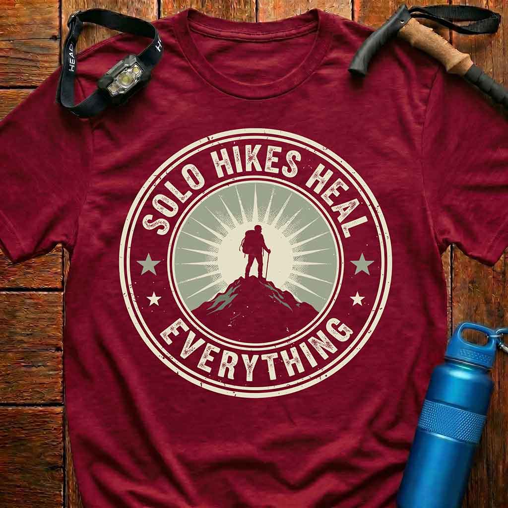Empowering Solo Hikes Heal Everything T-Shirt