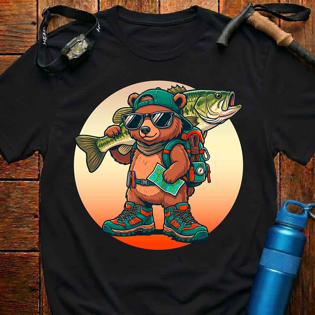 Epic Fishing Bear T-Shirt