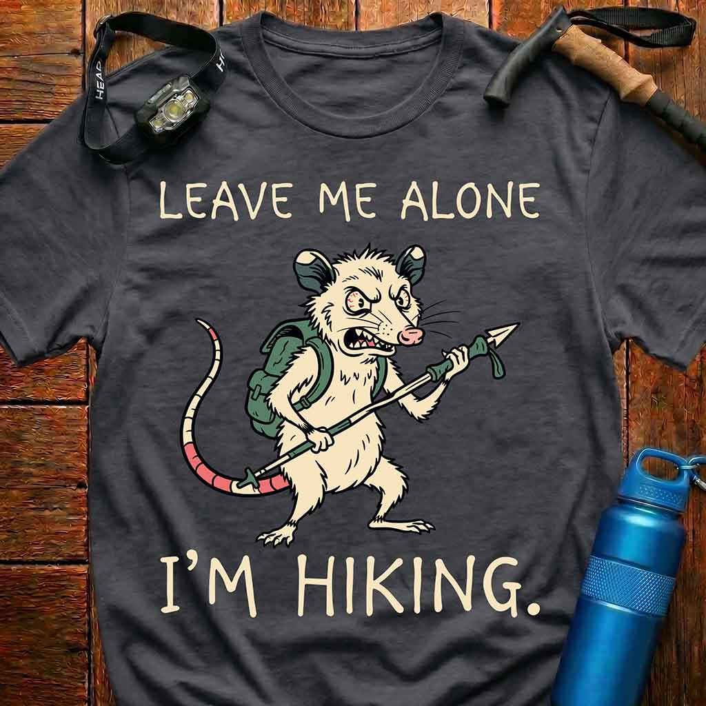 Funny Opossum Hiking T-Shirt