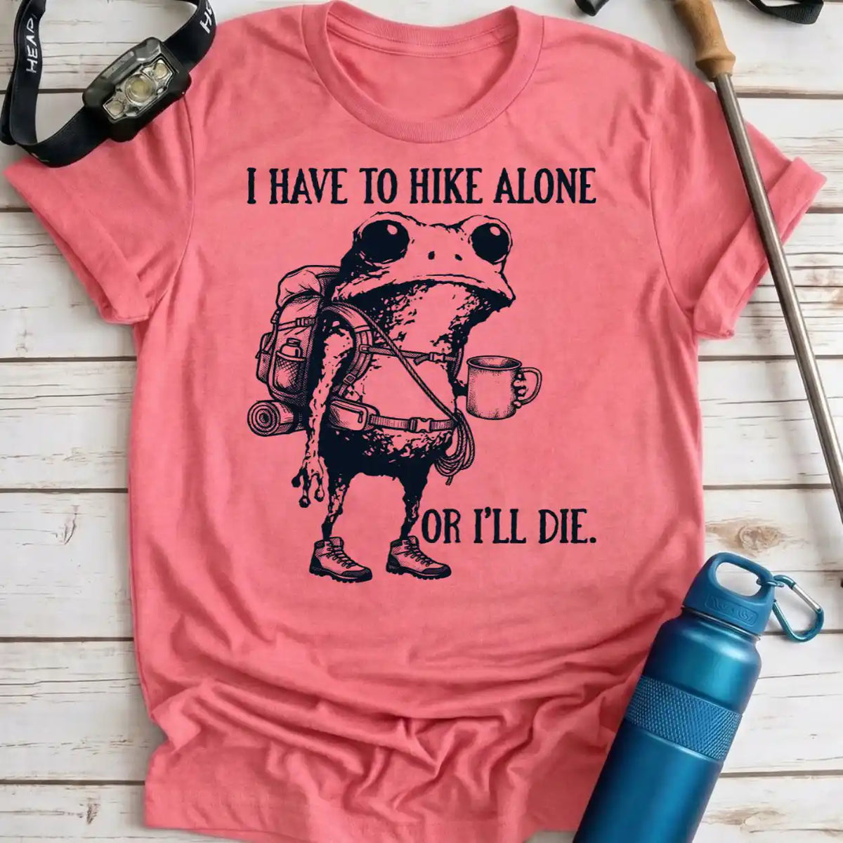Hike Alone Frog Tee