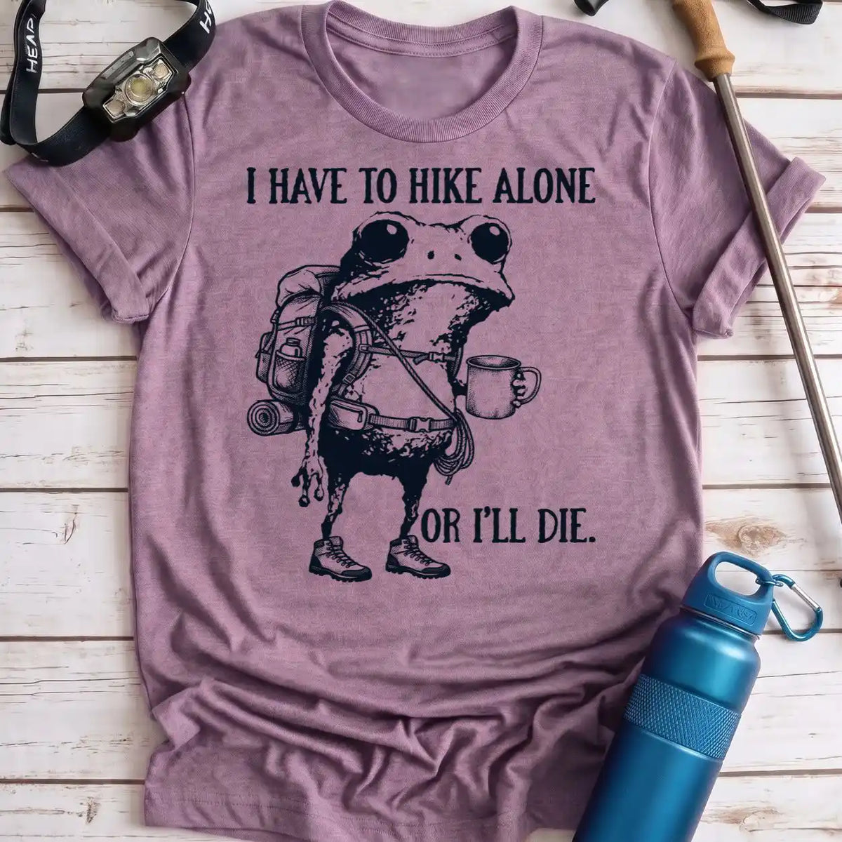Hike Alone Frog Tee