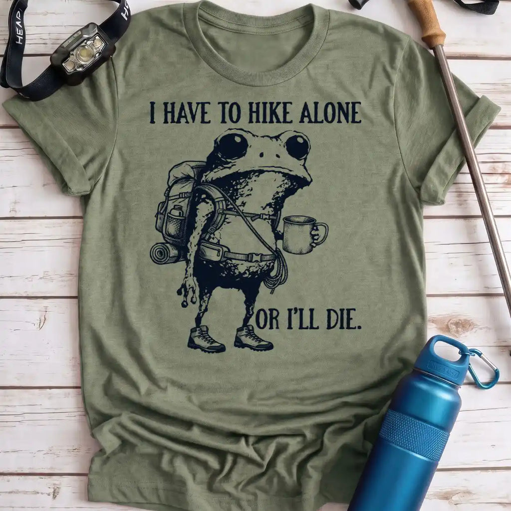 Hike Alone Frog Tee