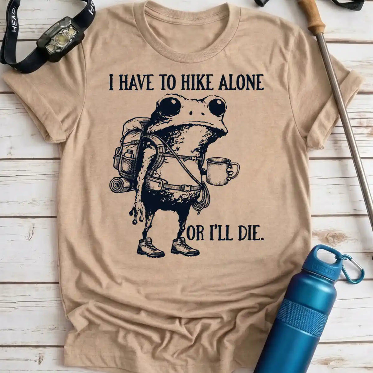 Hike Alone Frog Tee