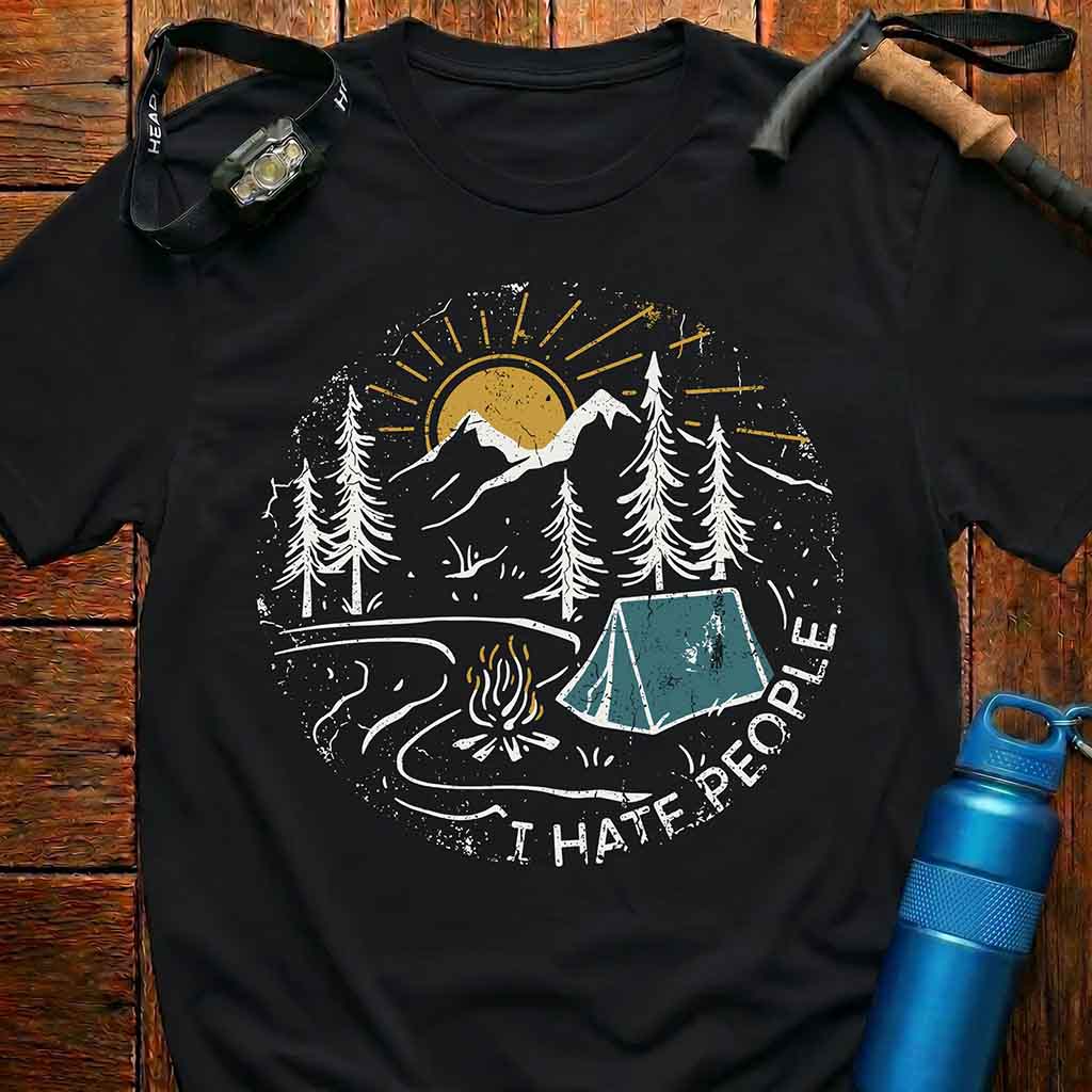 'I HATE PEOPLE' Camping T-Shirt