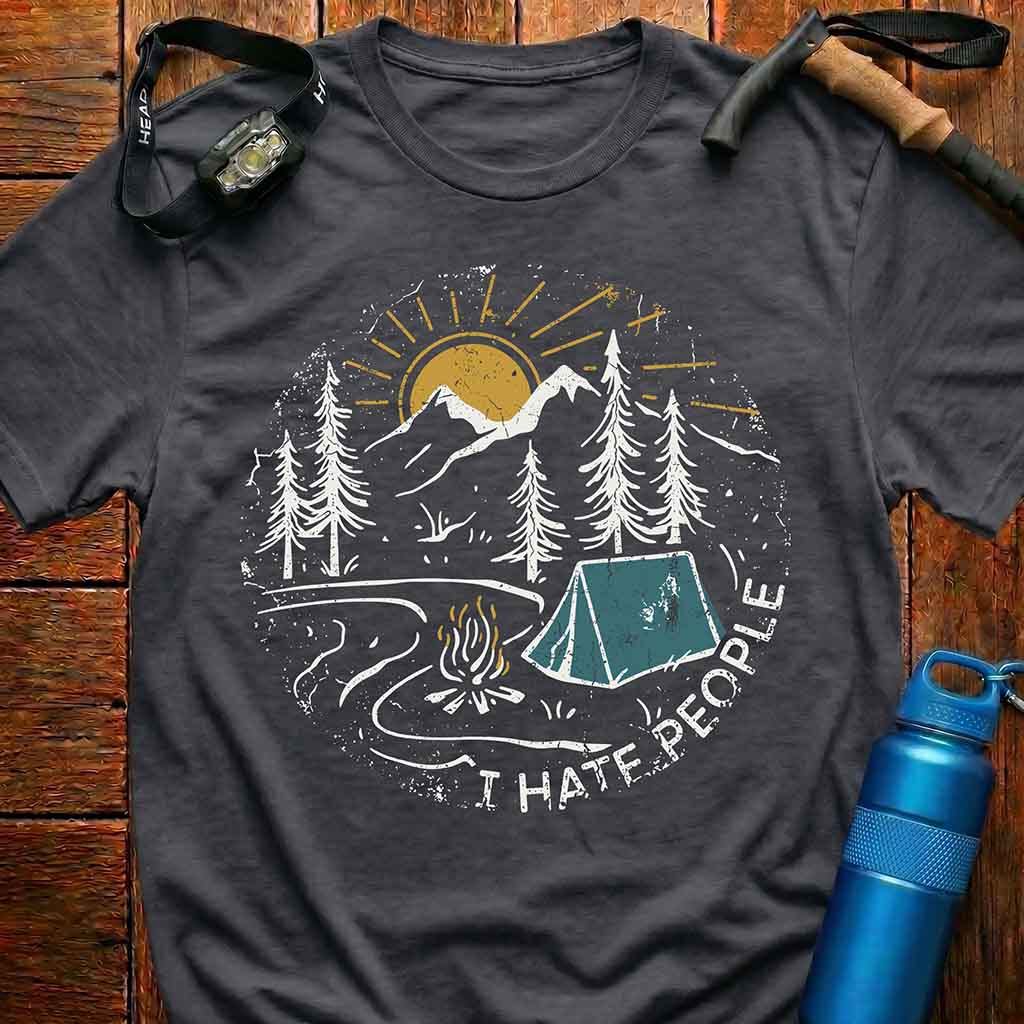 'I HATE PEOPLE' Camping T-Shirt