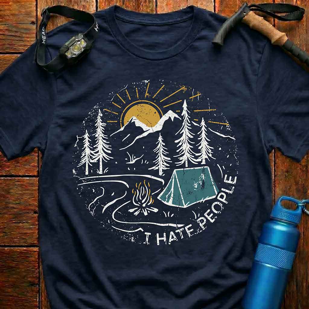 'I HATE PEOPLE' Camping T-Shirt
