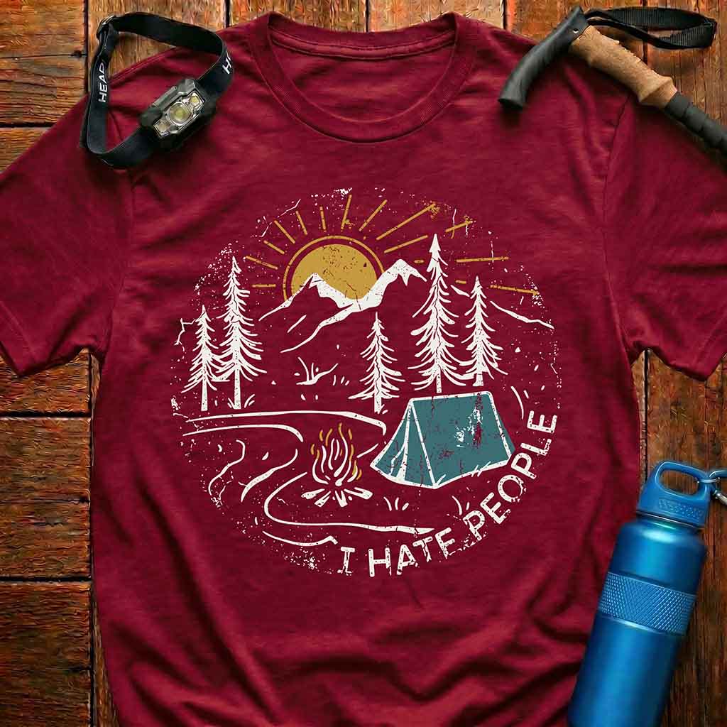 'I HATE PEOPLE' Camping T-Shirt