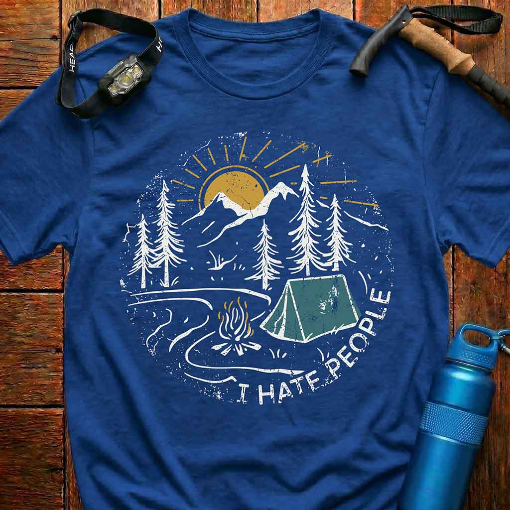 'I HATE PEOPLE' Camping T-Shirt