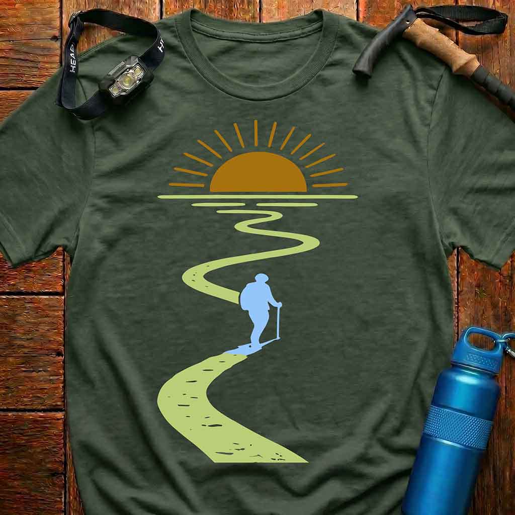 Inspiring Sunrise Hiking Path T-Shirt