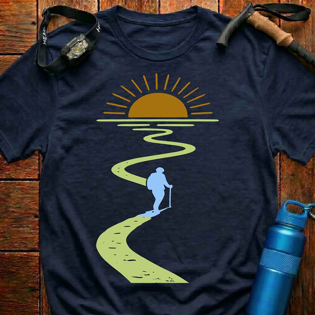 Inspiring Sunrise Hiking Path T-Shirt