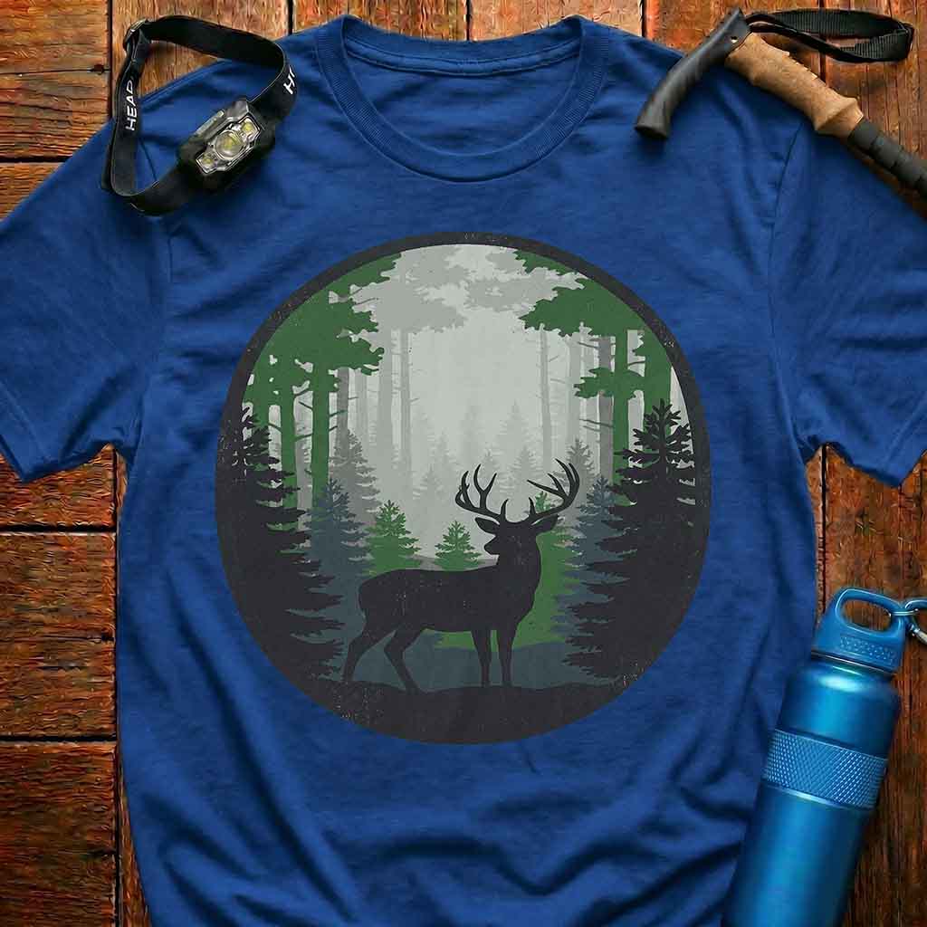 Majestic Deer in Pines T-shirt