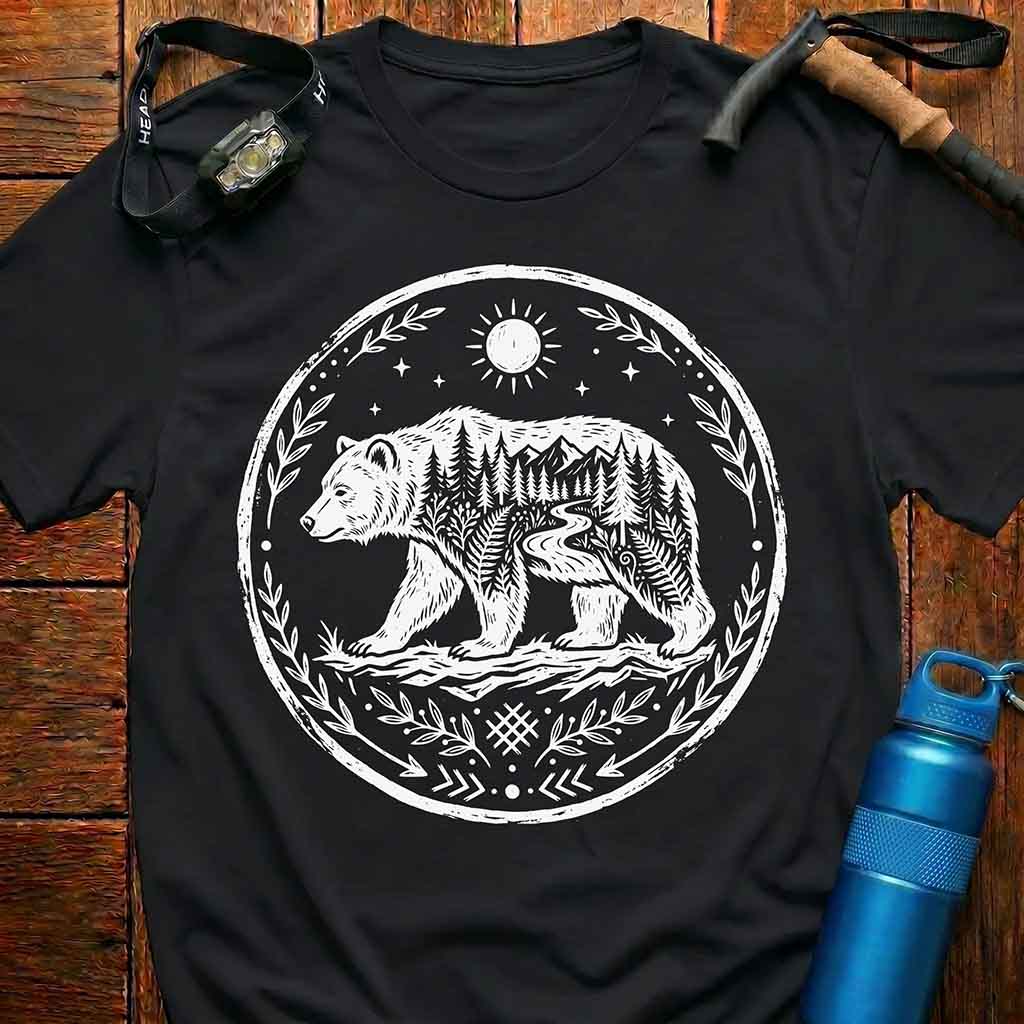 Majestic Forest Mountain Bear T-Shirt