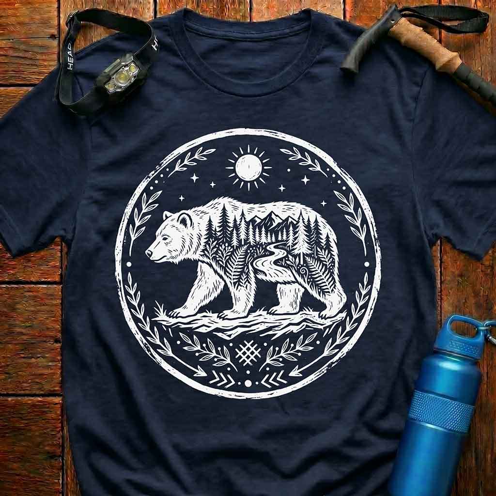 Majestic Forest Mountain Bear T-Shirt