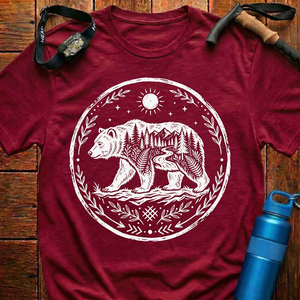 Majestic Forest Mountain Bear T-Shirt