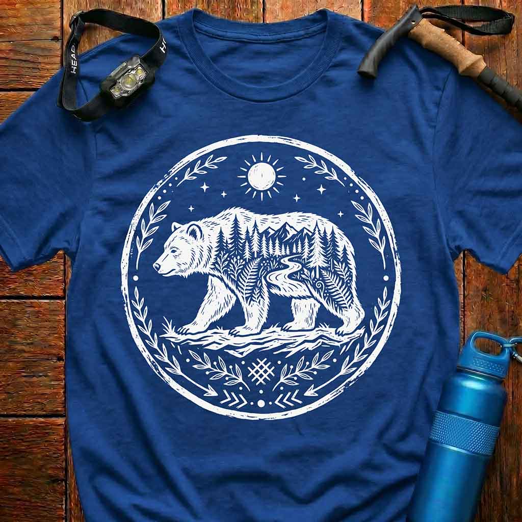 Majestic Forest Mountain Bear T-Shirt