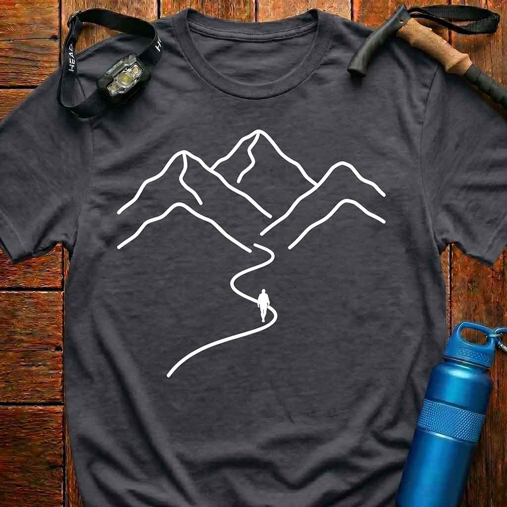 Minimalist Mountain Path T-Shirt