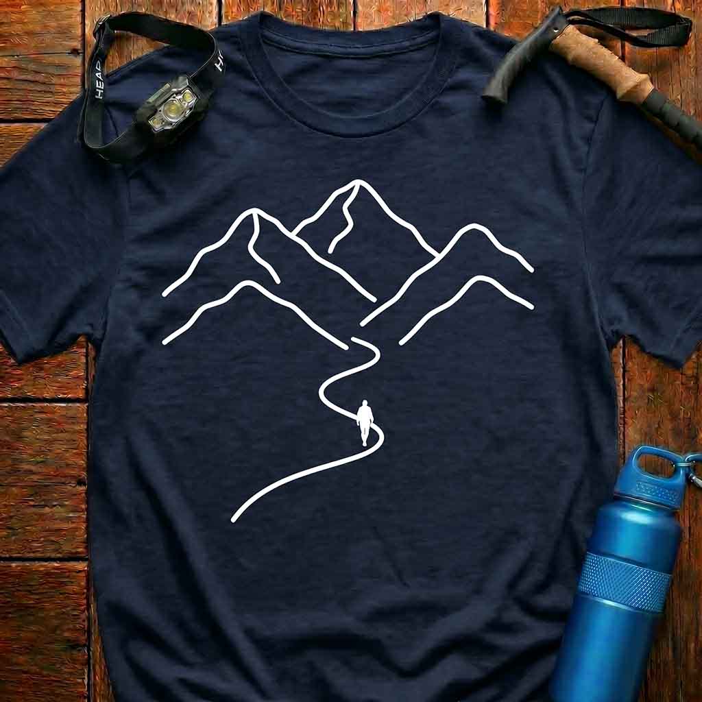 Minimalist Mountain Path T-Shirt