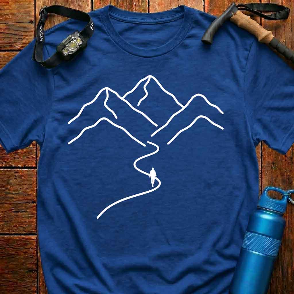 Minimalist Mountain Path T-Shirt