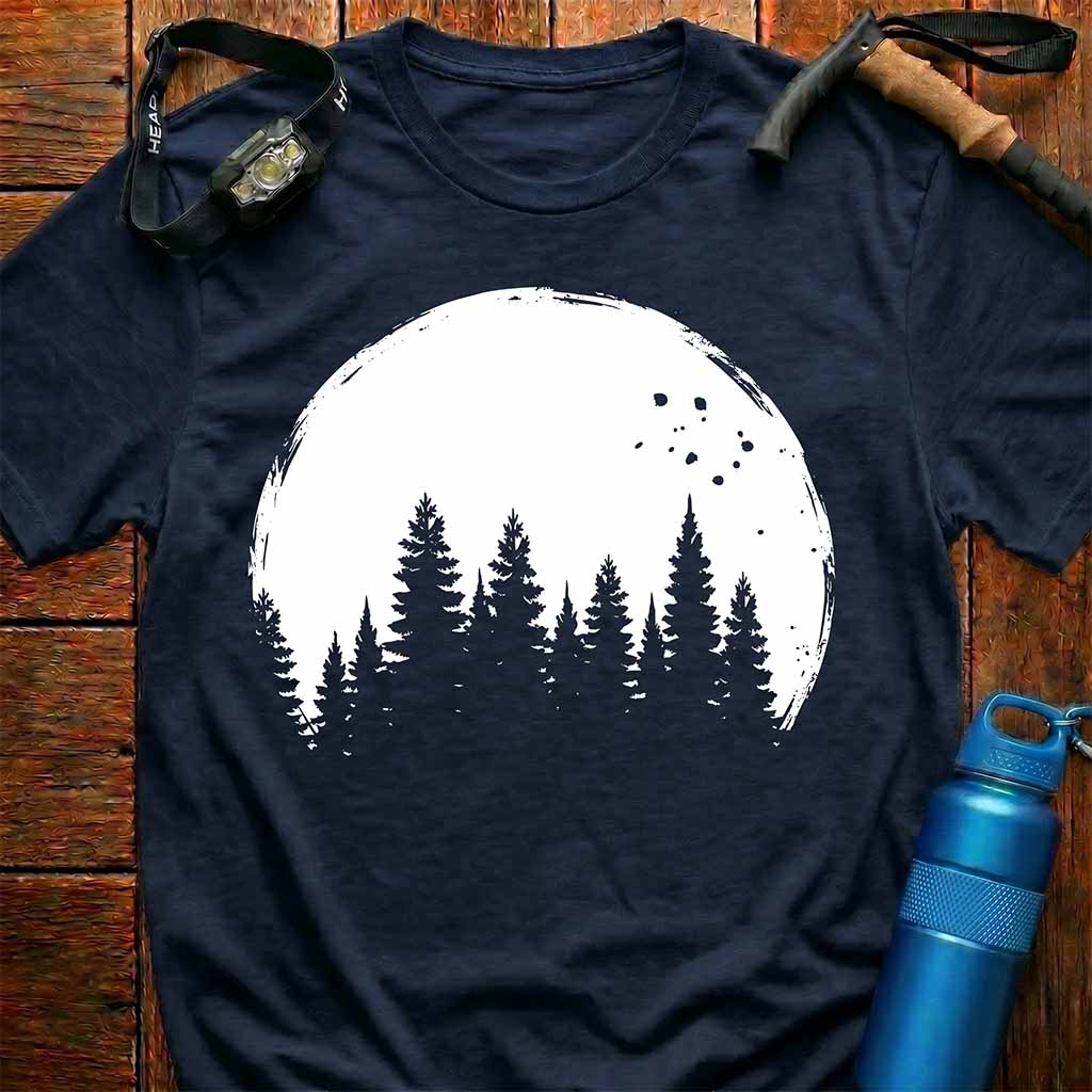 Moon & Pine Forest T-Shirt