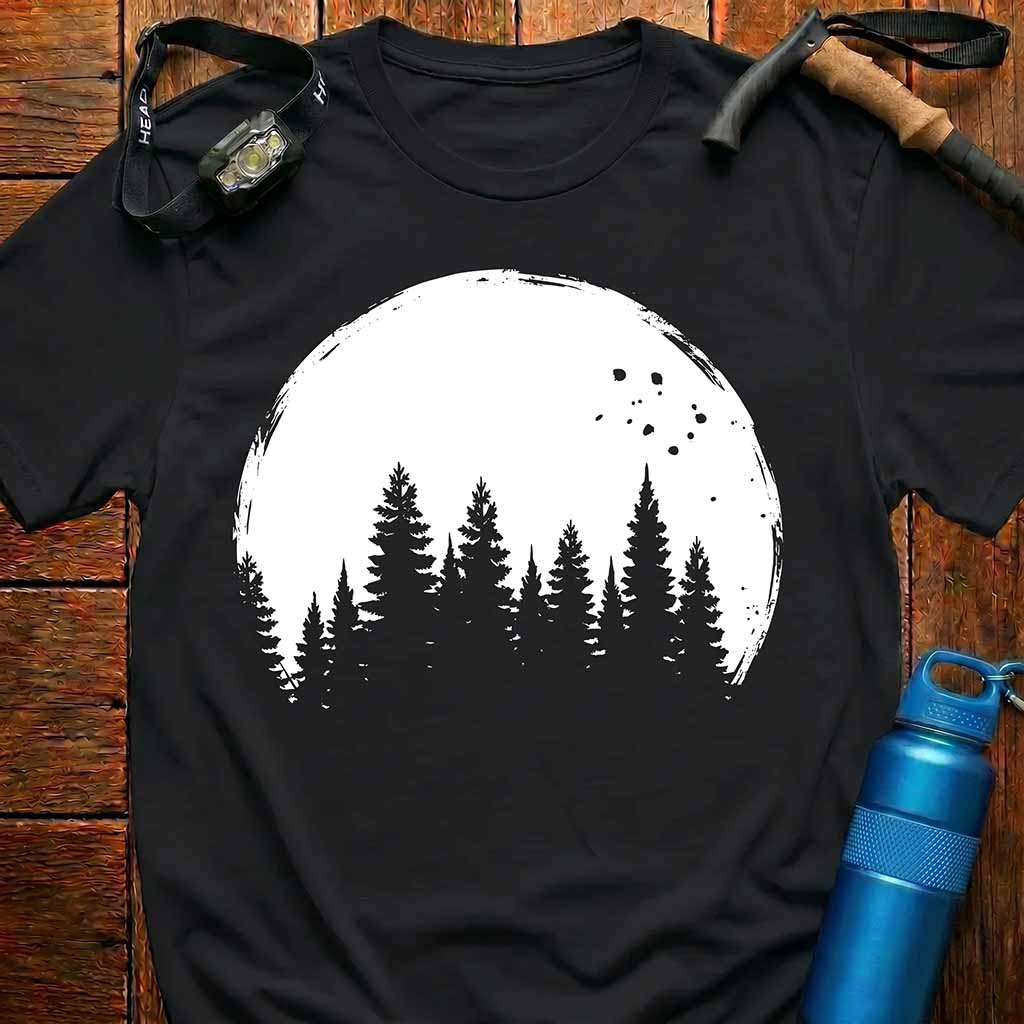 Moon & Pine Forest T-Shirt