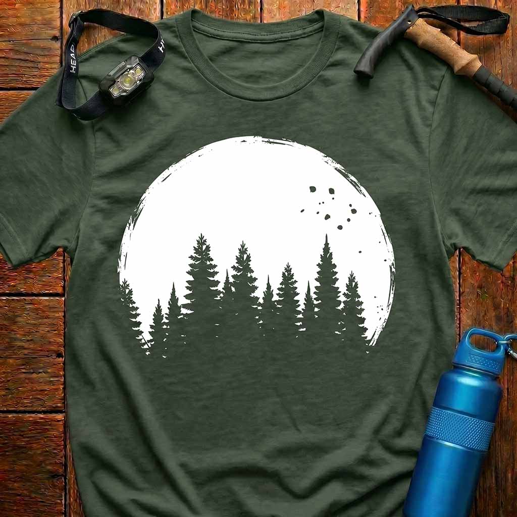 Moon & Pine Forest T-Shirt
