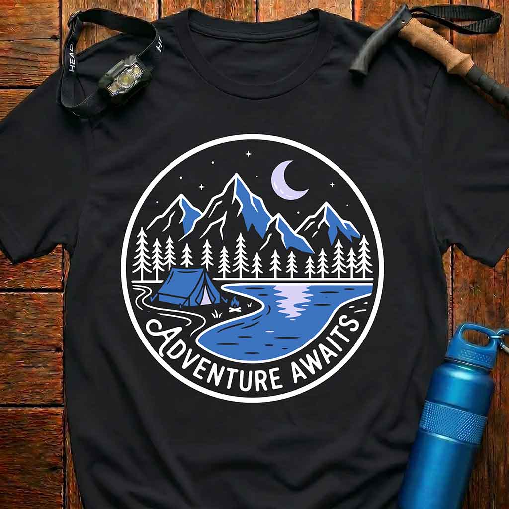 Mountain Night Camping T-Shirt
