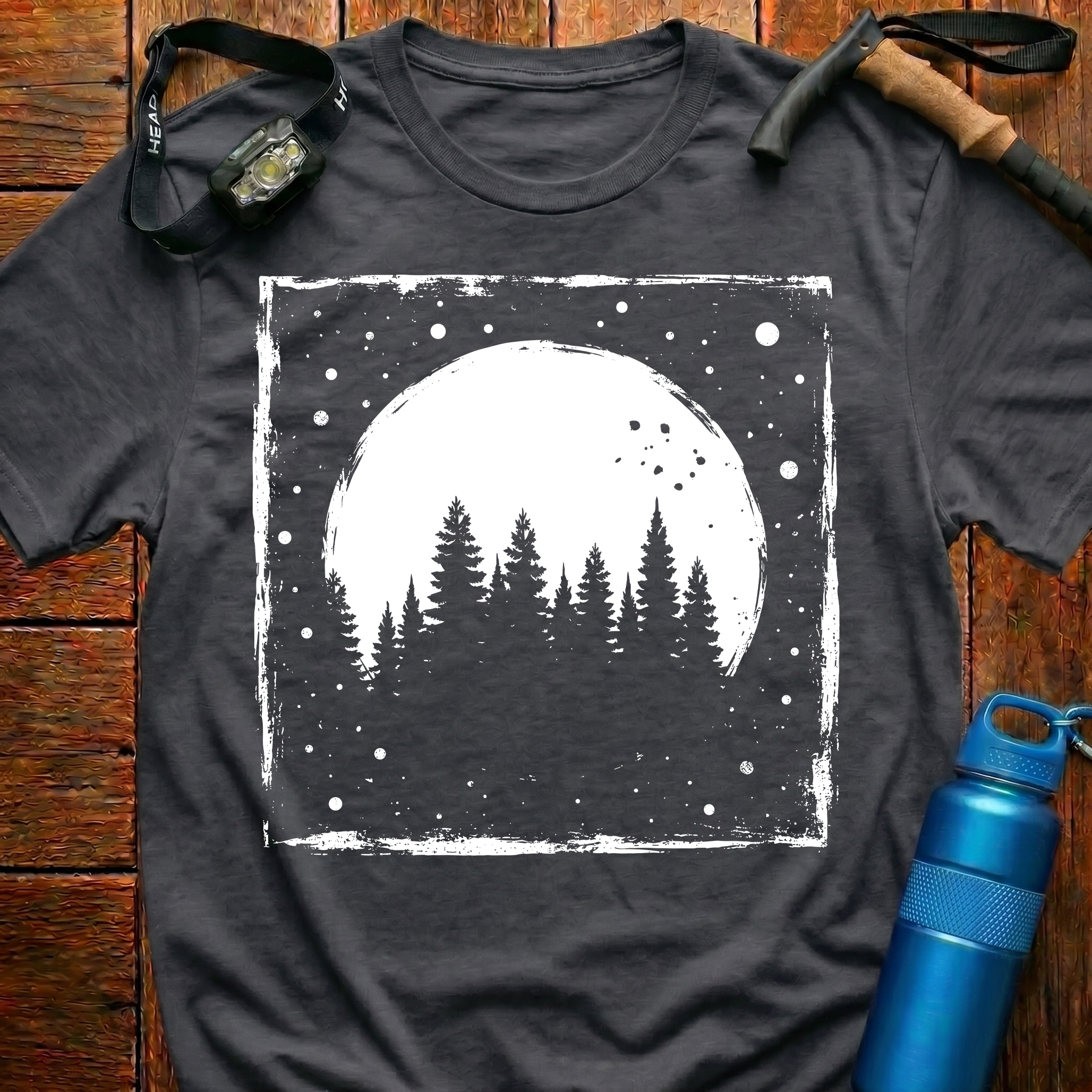 Rustic Moonlit Forest T-Shirt