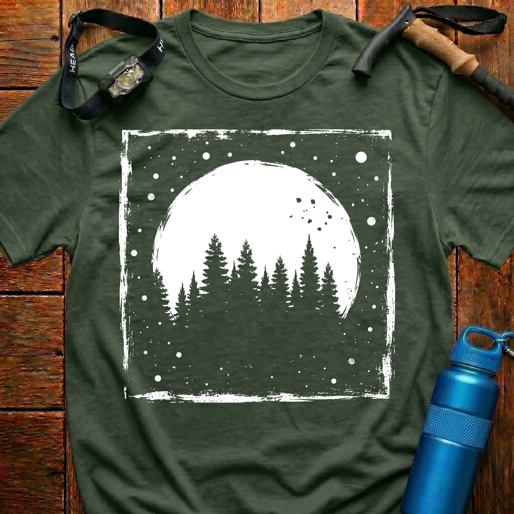 Rustic Moonlit Forest T-Shirt