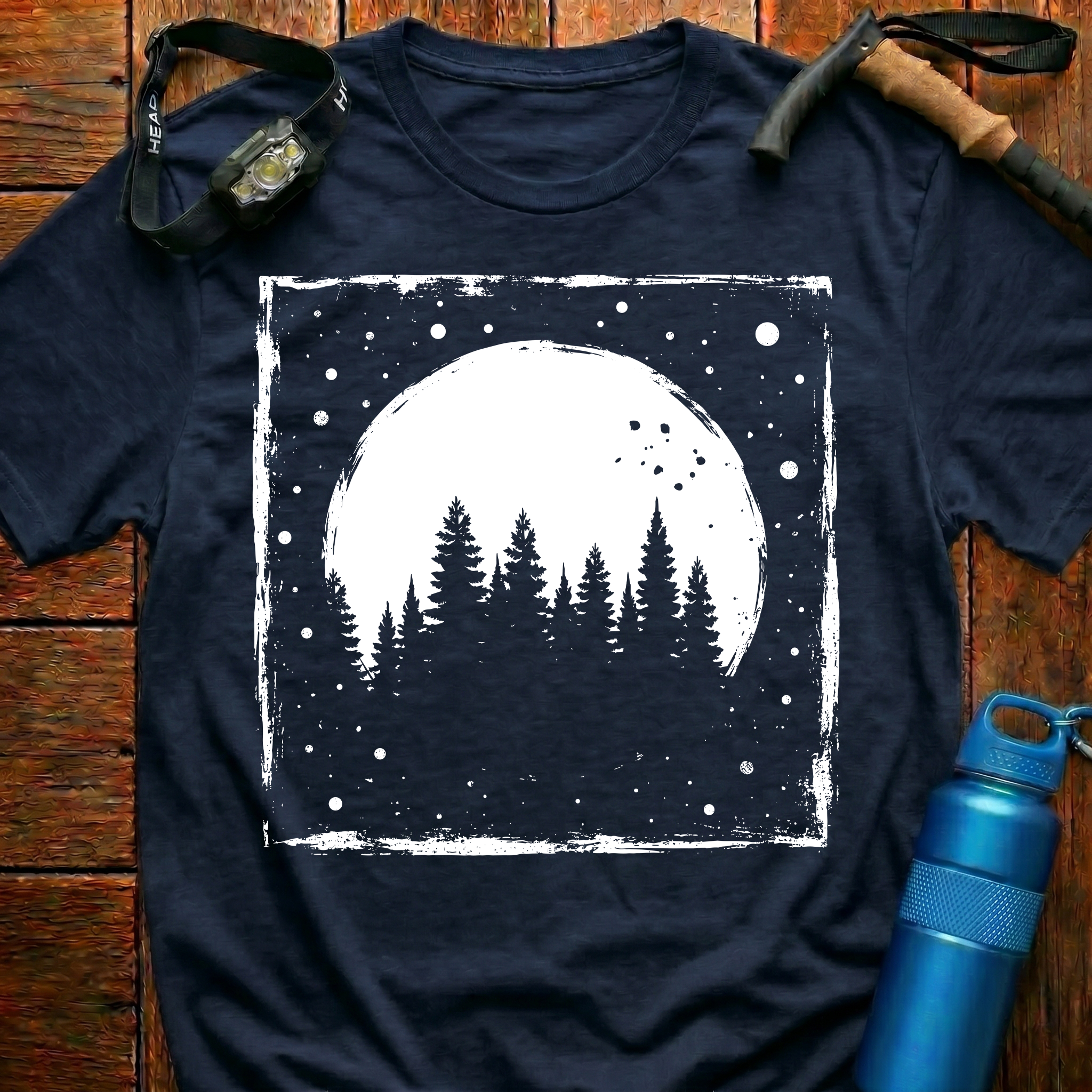 Rustic Moonlit Forest T-Shirt