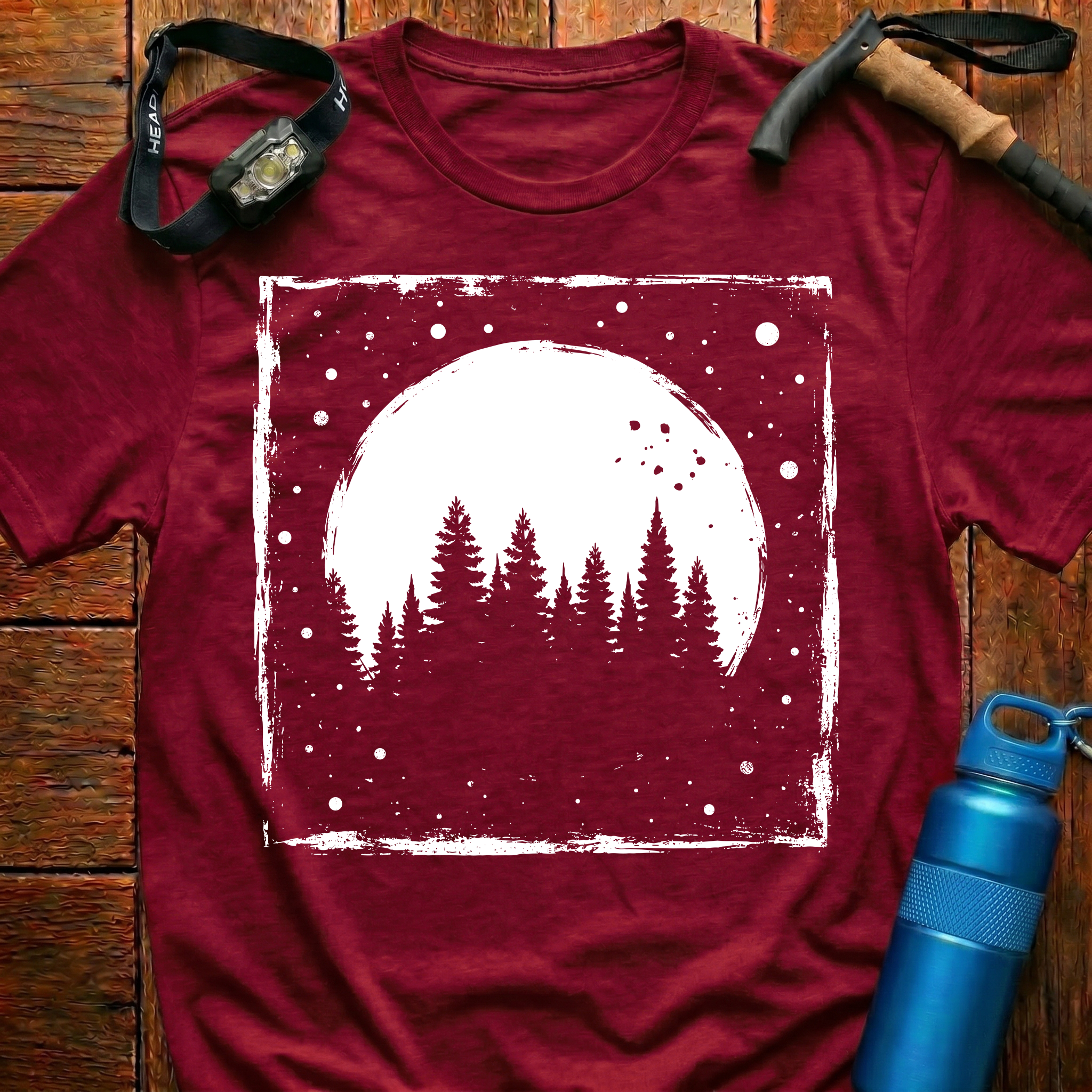 Rustic Moonlit Forest T-Shirt