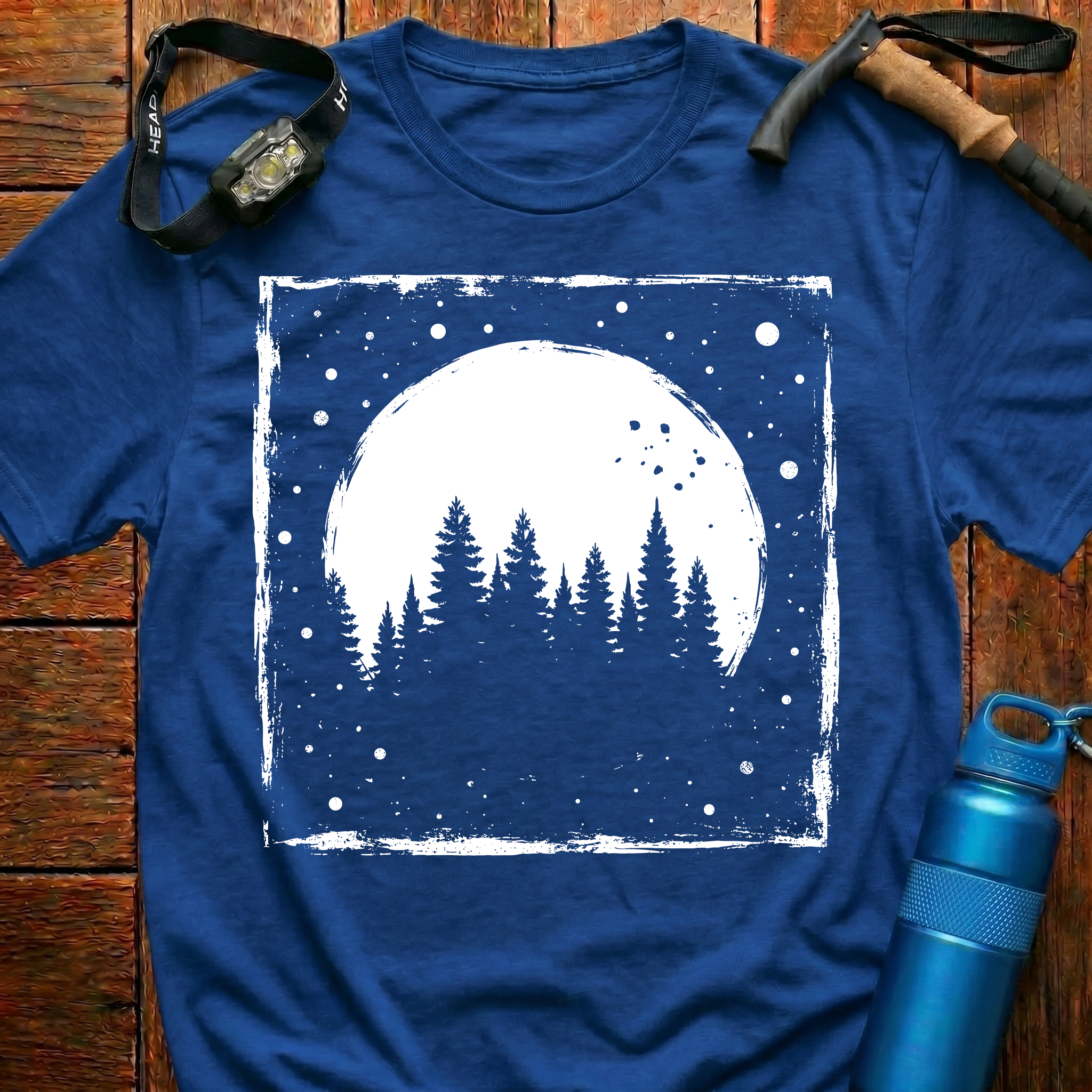 Rustic Moonlit Forest T-Shirt