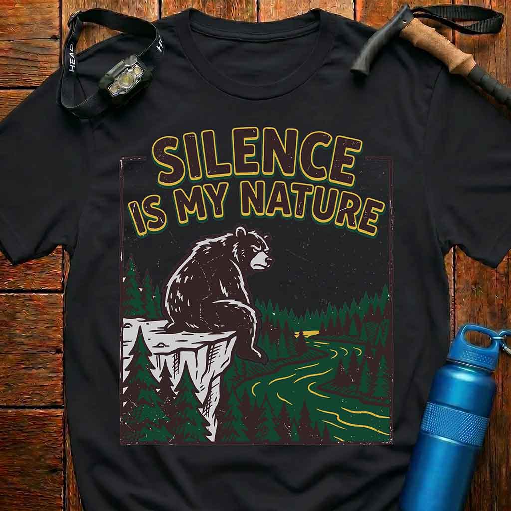 Silence Is My Nature Bear T-Shirt