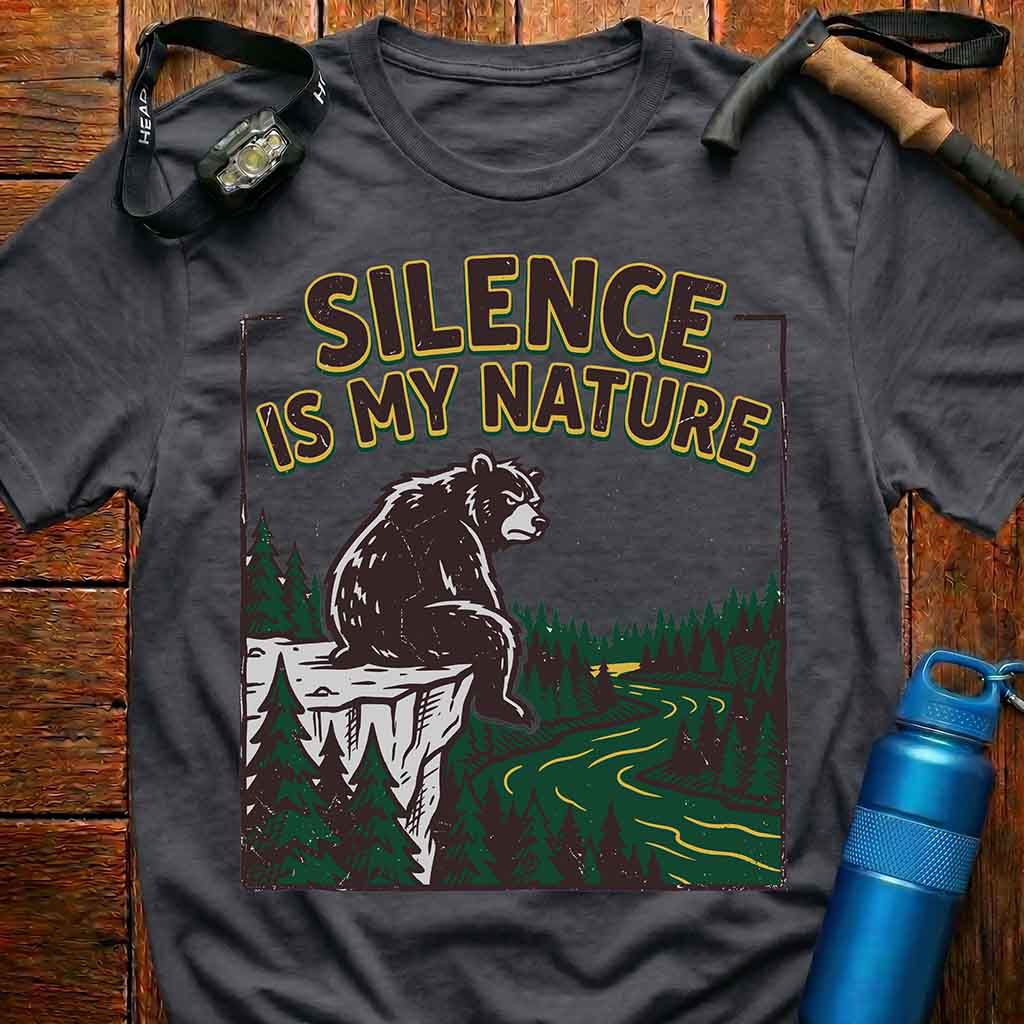 Silence Is My Nature Bear T-Shirt