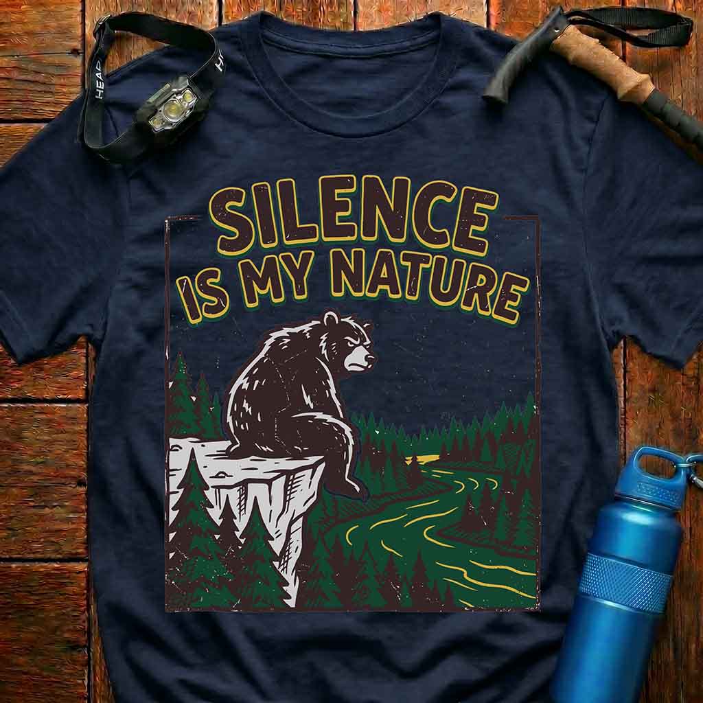 Silence Is My Nature Bear T-Shirt
