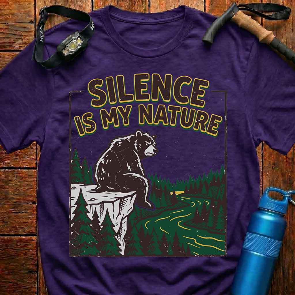 Silence Is My Nature Bear T-Shirt