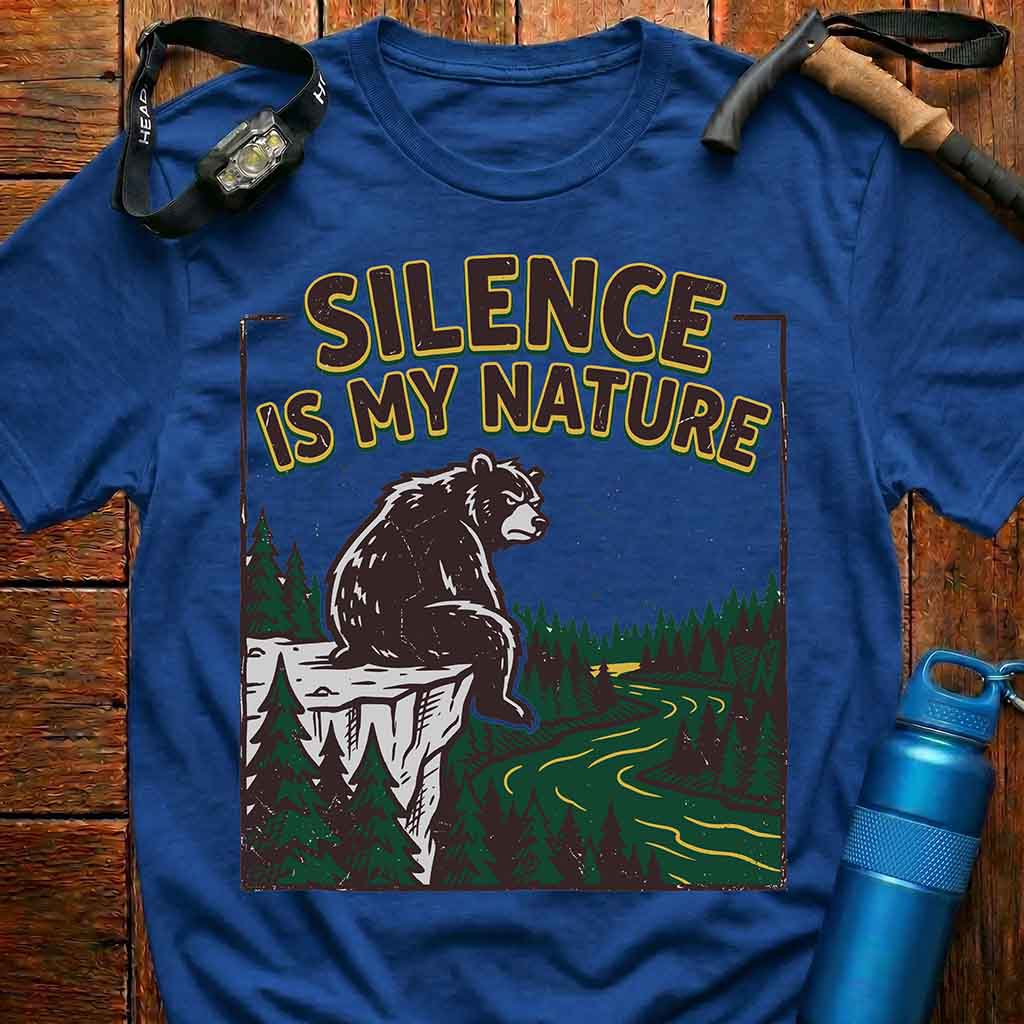 Silence Is My Nature Bear T-Shirt