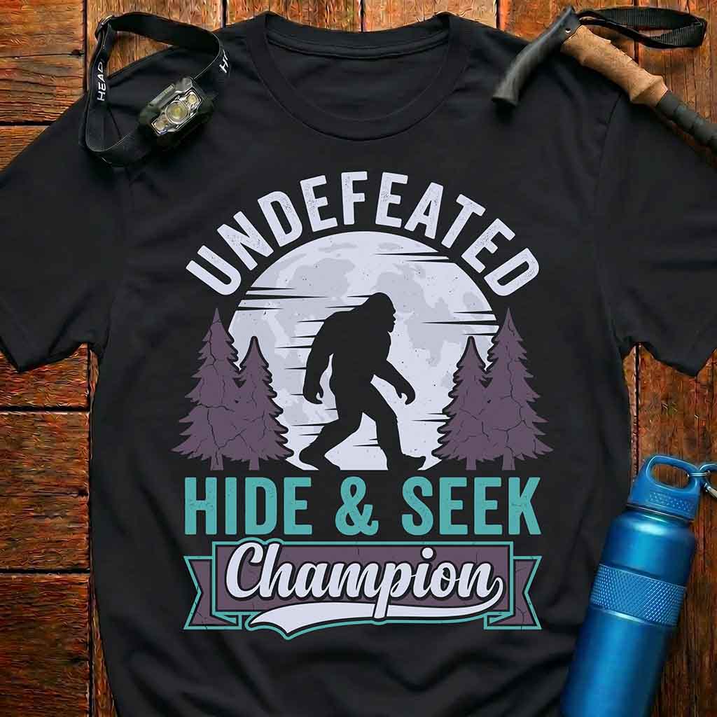 Undefeated Hide & Seek Champion Bigfoot T-Shirt