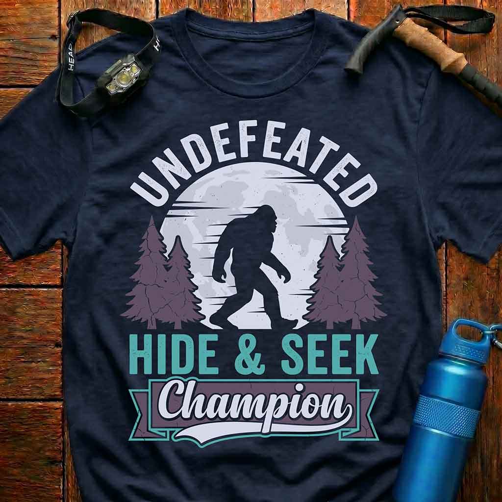 Undefeated Hide & Seek Champion Bigfoot T-Shirt