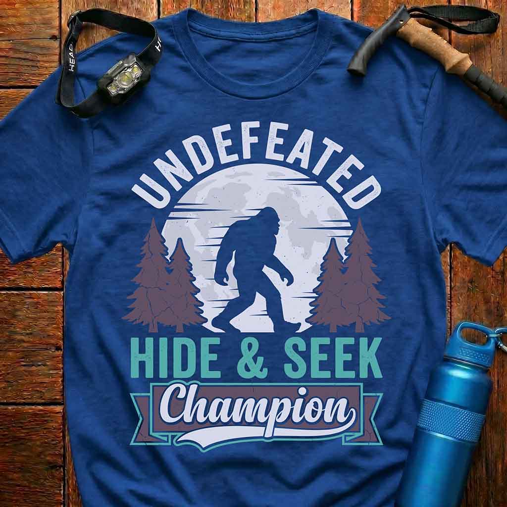Undefeated Hide & Seek Champion Bigfoot T-Shirt