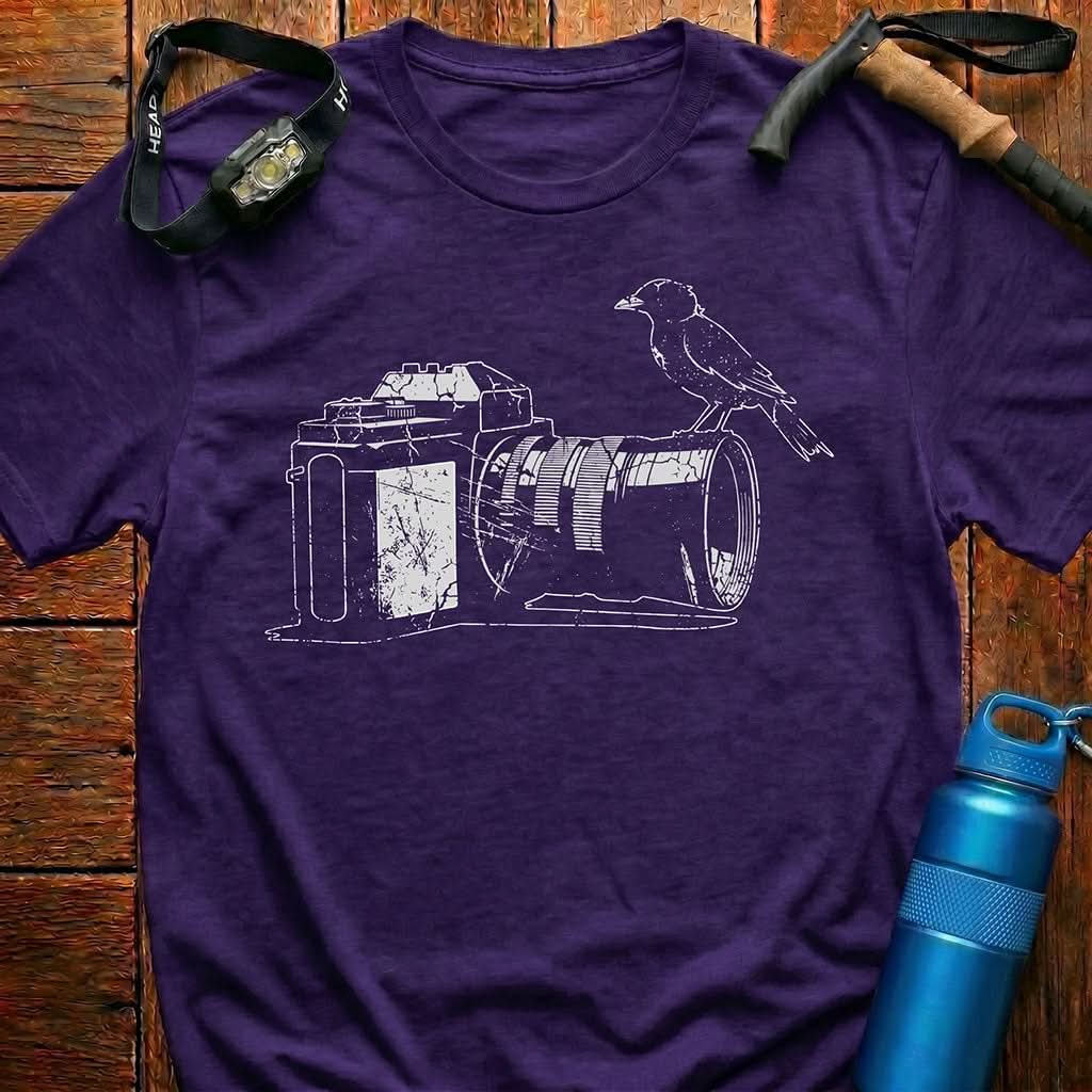 Vintage Camera & Crow T-Shirt