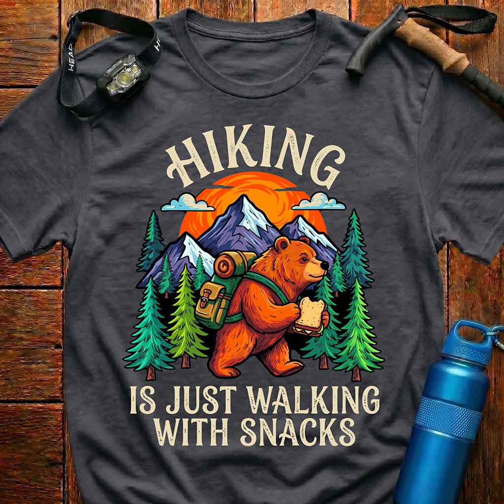 Funny Hiking Bear T-Shirt