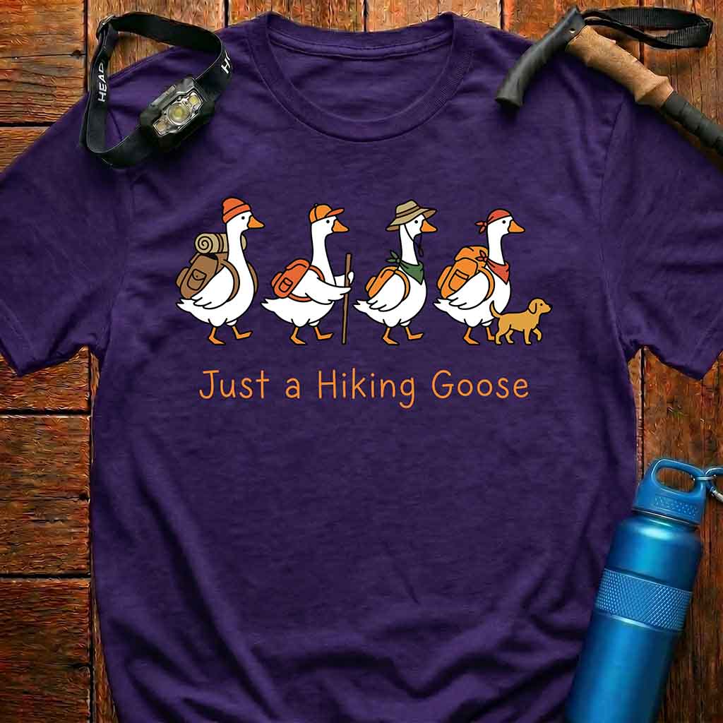 Whimsical Hiking Geese T-Shirt